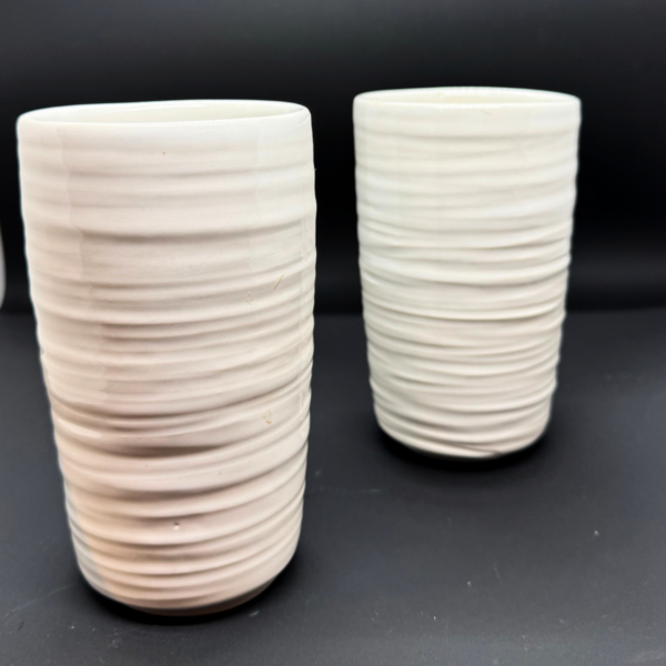 White Textured Cup